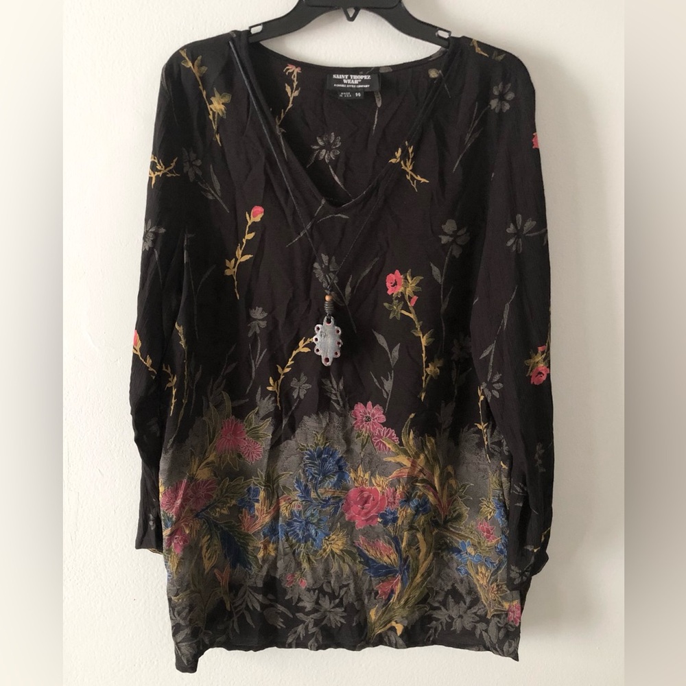 VTG Carol Little Rayon Tunic